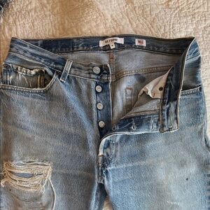 Re/Done Light Blue Relaxed Jeans
